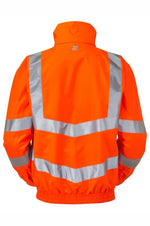Hi-Vis Orange Mesh Lined Bomber Jacket Waterproof PR515-ORG