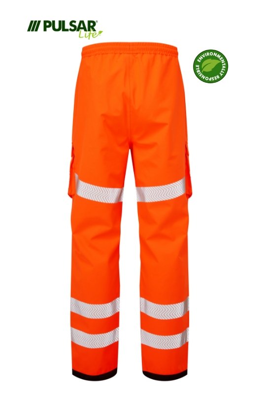 PULSAR LIFE Waterproof Hi-Vis Orange Overtrouser LFE907-ORG