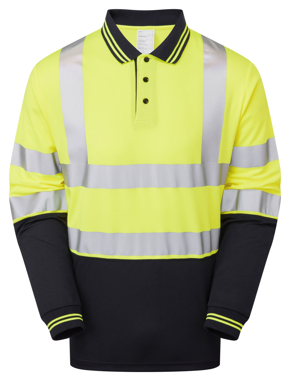 PULSAR Protect Hi-Vis Long Sleeve Polo Shirt Yellow P302-R