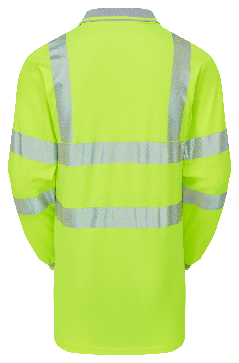 PULSAR Long Sleeve Hi-Vis Yellow Polo Shirt LFE925-YEL