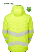 PULSAR LIFE Women's Hi-Vis Yellow Reversible Puffer Jacket LFE962-YEL