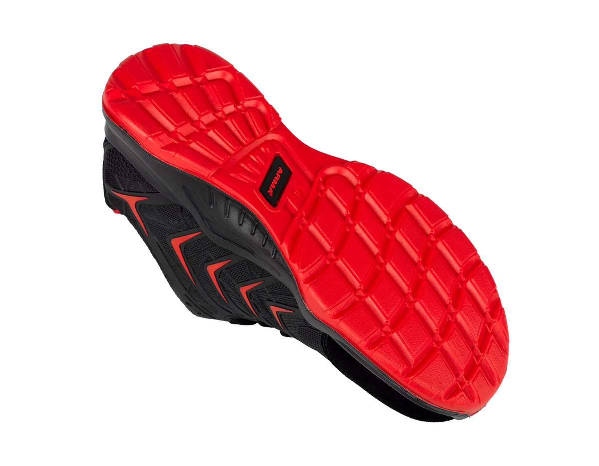 A10-VIPER S1P Black KPU Suede Safety Trainers – Steel Toe, Lightweight, Slip Resistant