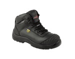 A13-FALCON S3 Metal-Free ESD Safety Boots – Black Leather, SRC Slip Resistant