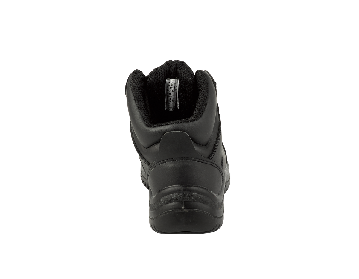 A13-FALCON S3 Metal-Free ESD Safety Boots – Black Leather, SRC Slip Resistant
