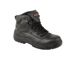 A14-RAPTOR S3 Waterproof Metal-Free Safety Boots – Black Leather, Memory Foam, SRC Rated