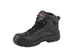 A14-RAPTOR S3 Waterproof Metal-Free Safety Boots – Black Leather, Memory Foam, SRC Rated
