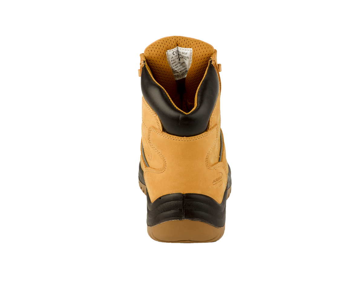 A15-STRYKER S3 Waterproof Metal-Free Safety Boots – Honey Nubuck Leather, SRC Slip Resistant