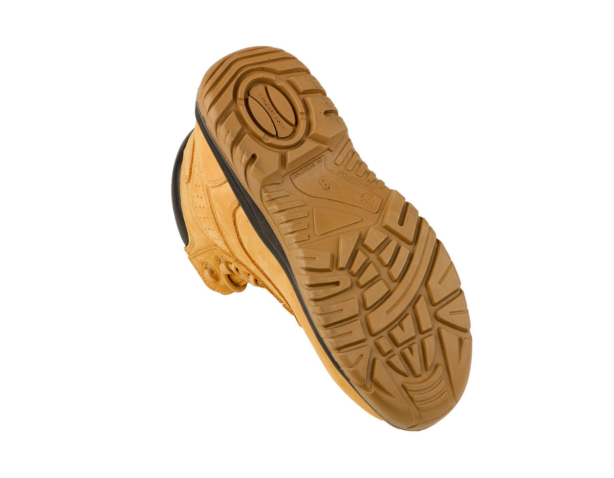 A15-STRYKER S3 Waterproof Metal-Free Safety Boots – Honey Nubuck Leather, SRC Slip Resistant