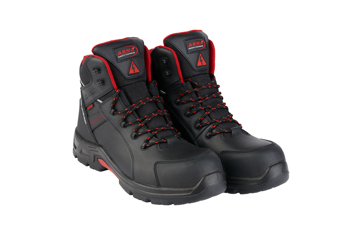 A18-LIGHTNING ARMA Waterproof Safety Boots – Metal-Free, Heat & Fuel Resistant, SBP Rated