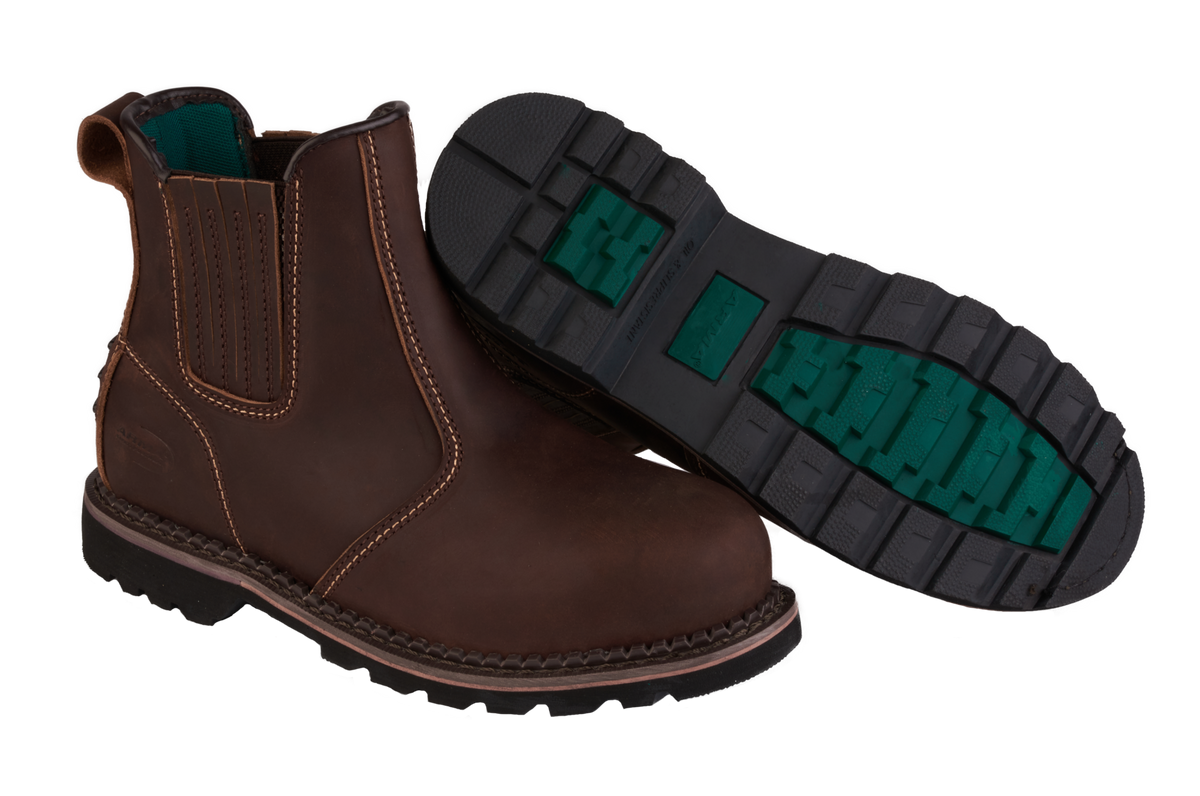 A22-RANGER S3 Chelsea Safety Boots – Brown Work Footwear