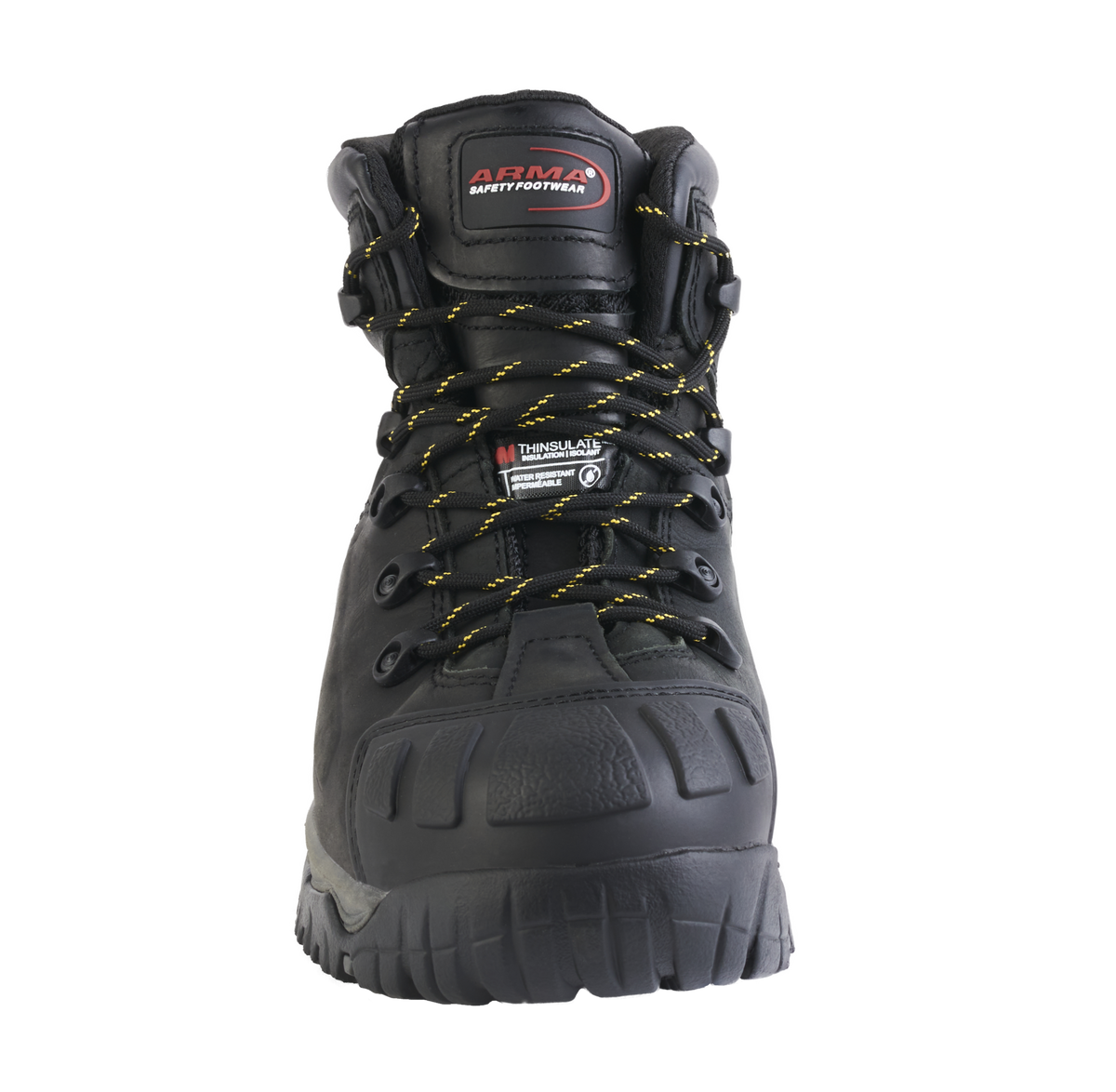 A24-WILDCAT S3 Waterproof Safety Boot – Black Leather, Metal-Free, Thinsulate-Lined