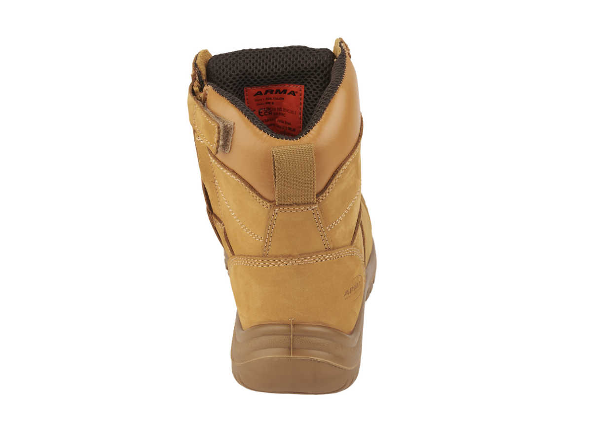 A28-TALON Honey Nubuck Zip Side S3 Safety Boot
