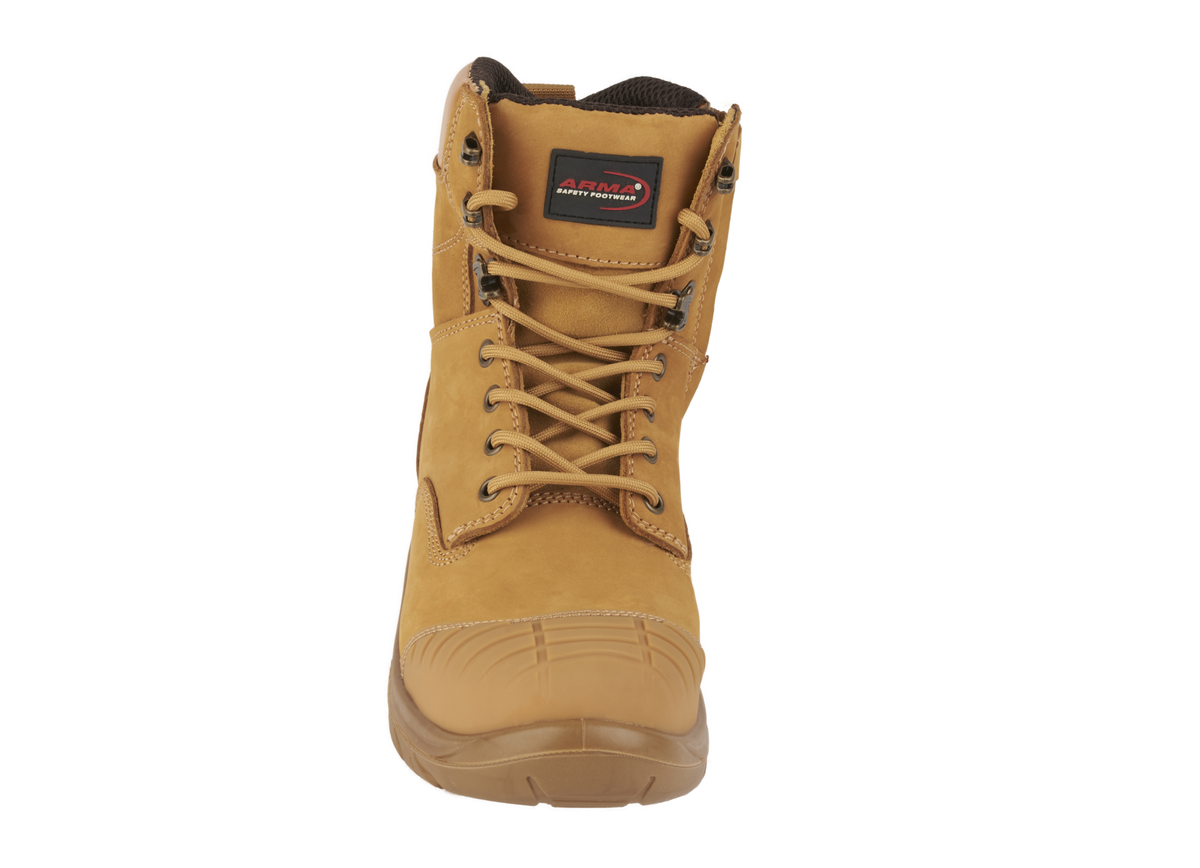 A28-TALON Honey Nubuck Zip Side S3 Safety Boot