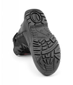 A6-WARRIOR S3 Black Leather Zip Side Safety Boots – Steel Toe, Memory Foam, SRC Slip Rated