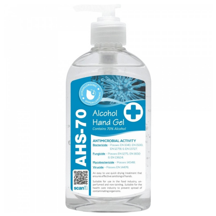 AHS-70 70% Alcohol Hand Sanitiser Gel 300ml - Quick Drying — GHC (UK ...