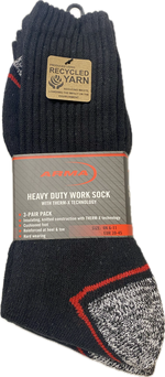 ASCK001 – 3 Pack Heavy Duty Work Socks with THERM-X Technology
