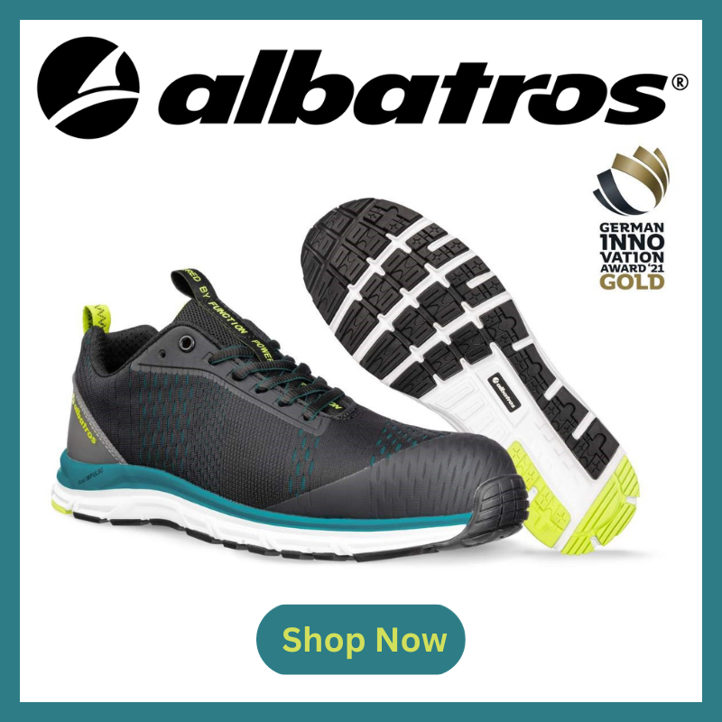 albatros safety footwear, metal free, esd trainers, boots and shoes