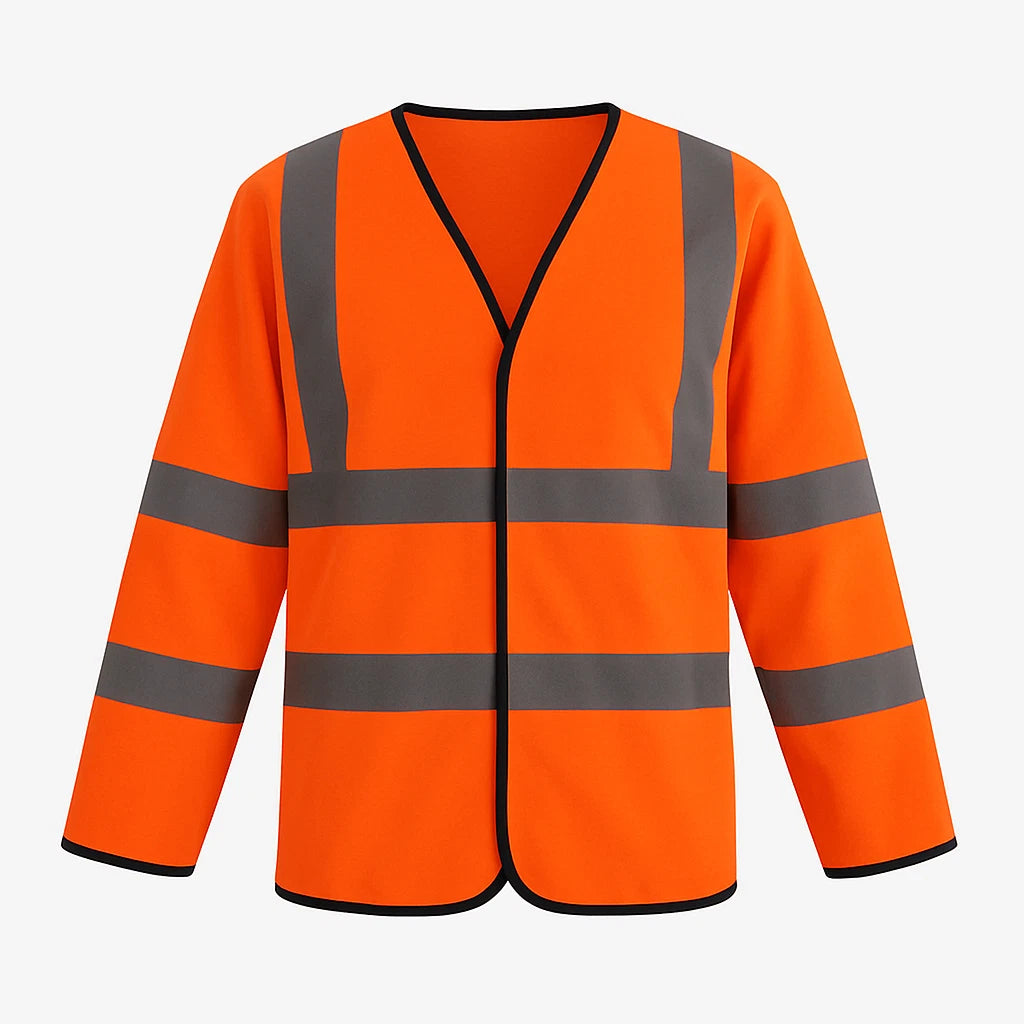 Step Ahead Hi Vis Long Sleeve Safety Vest – EN471 Class 3 High Visibility Waistcoat