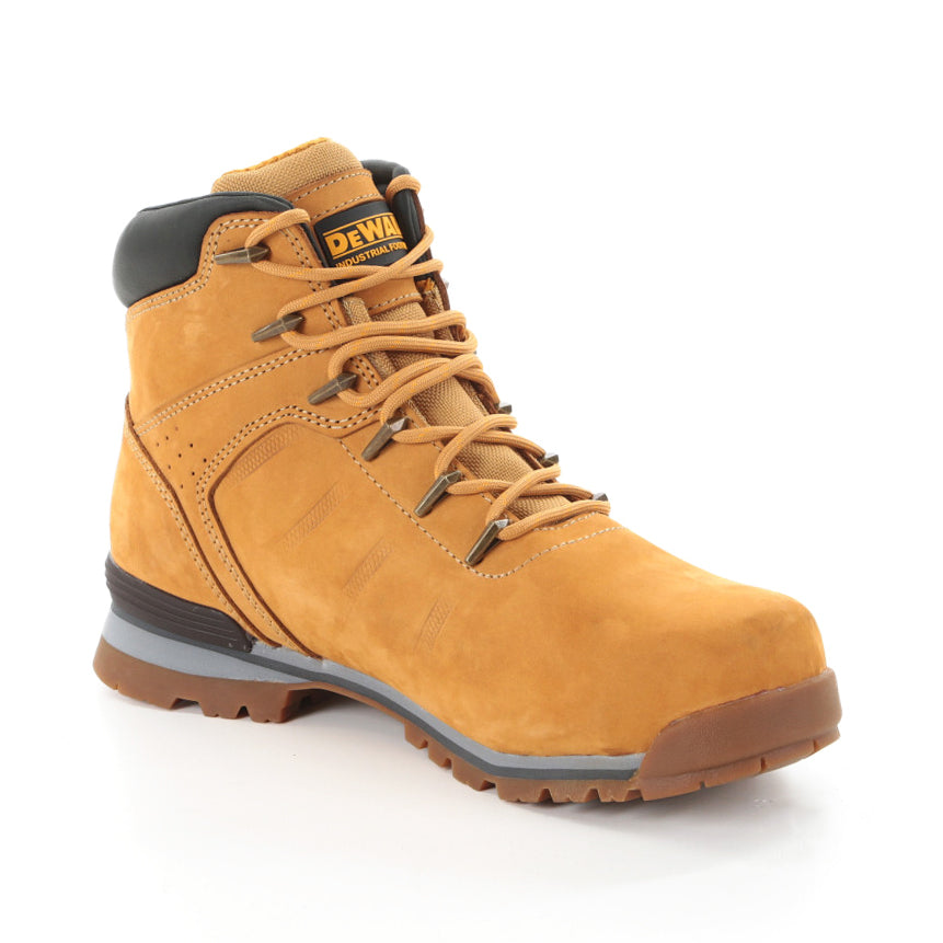 Wheat Nubuck Leather Safety Trainer – Steel Toe Cap, PU Comfort Insole