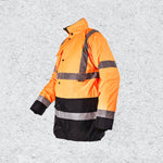 Hi-Viz Bomber Jacket | Class 3 Waterproof Workwear with Ergonomic Sleeve Design