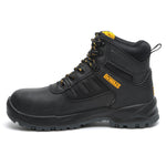 Black Leather Waterproof Safety Boot – Steel Toe & Midsole, 300°C Heat Resistant