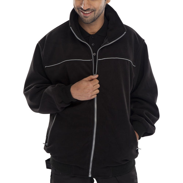 Click Endeavour Lined Heavyweight Fleece Jacket - Black