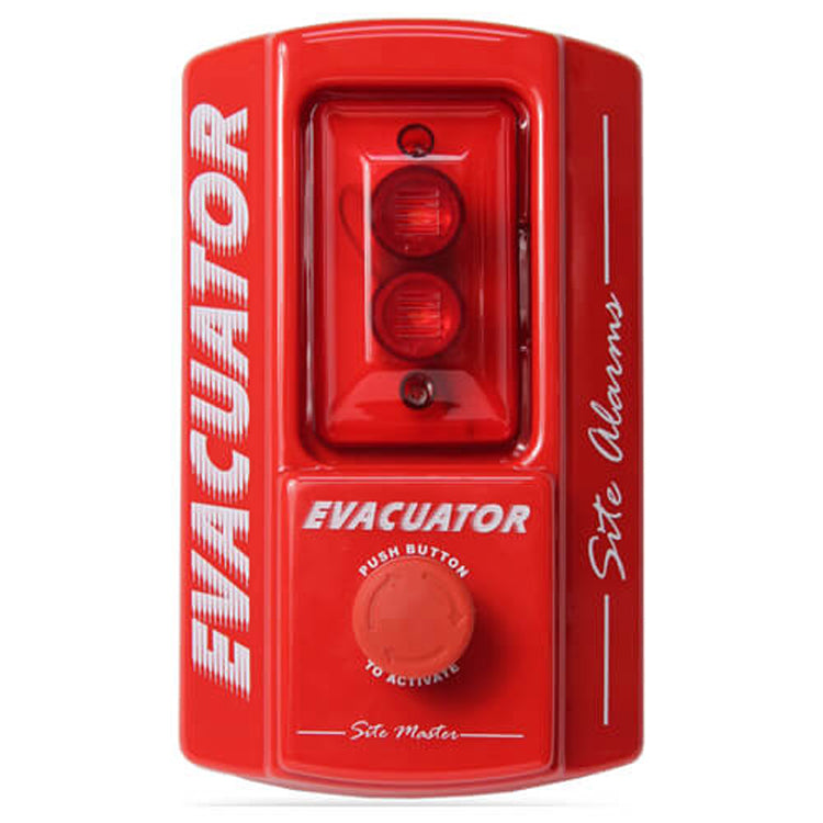 Evacuator Sitemaster Self-Contained Site Alarm – Push Button, Sounder & Strobe