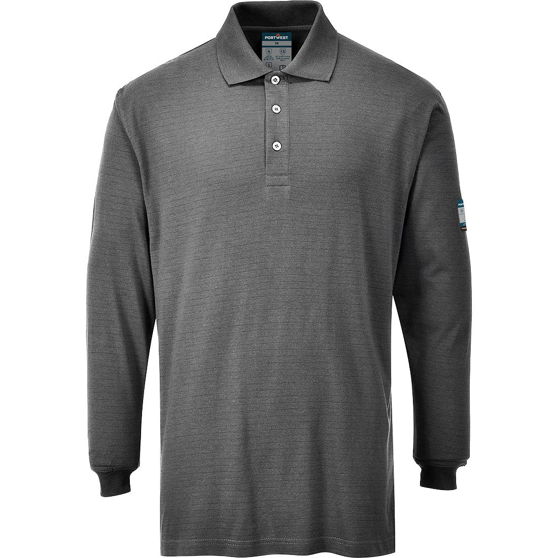 Modaflame Knit FR Long Sleeve Polo Shirt FR10