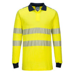 PW3 Modaflame Knit Hi-Vis FR Long Sleeve Polo Shirt FR702