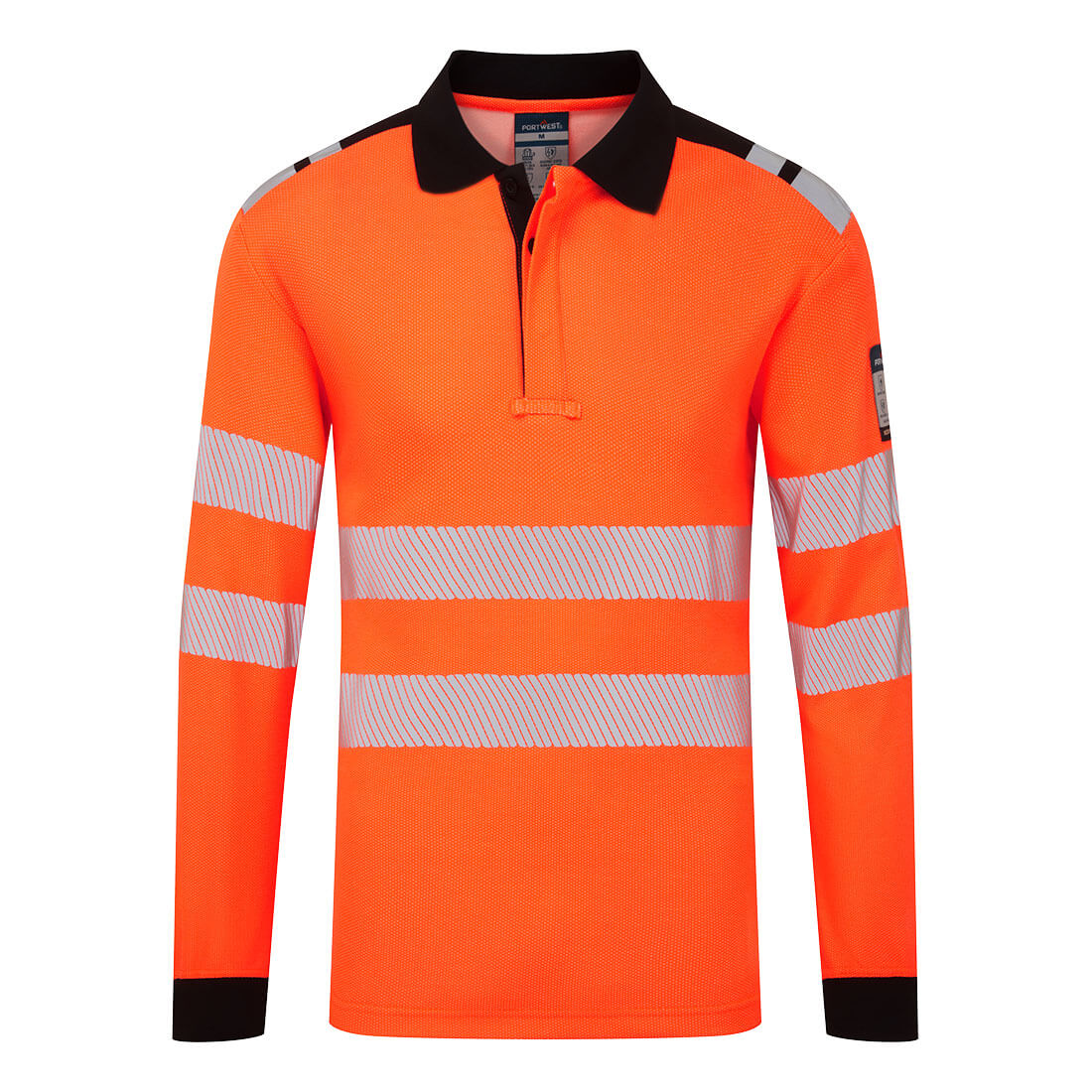 PW3 Modaflame Knit HVO FR Long Sleeve Polo Shirt FR734