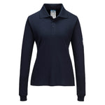 Modaflame Knit FR Women's Long Sleeve Polo Shirt FR758