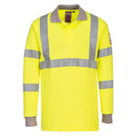 Modaflame Knit Hi-Vis FR Long Sleeve Polo Shirt FR77