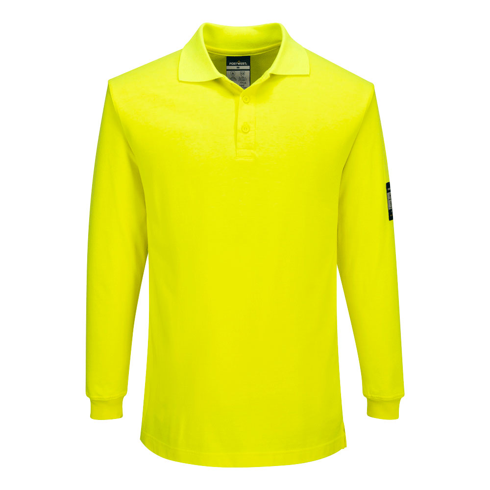 Modaflame Knit FR Long Sleeve Polo Shirt FR805