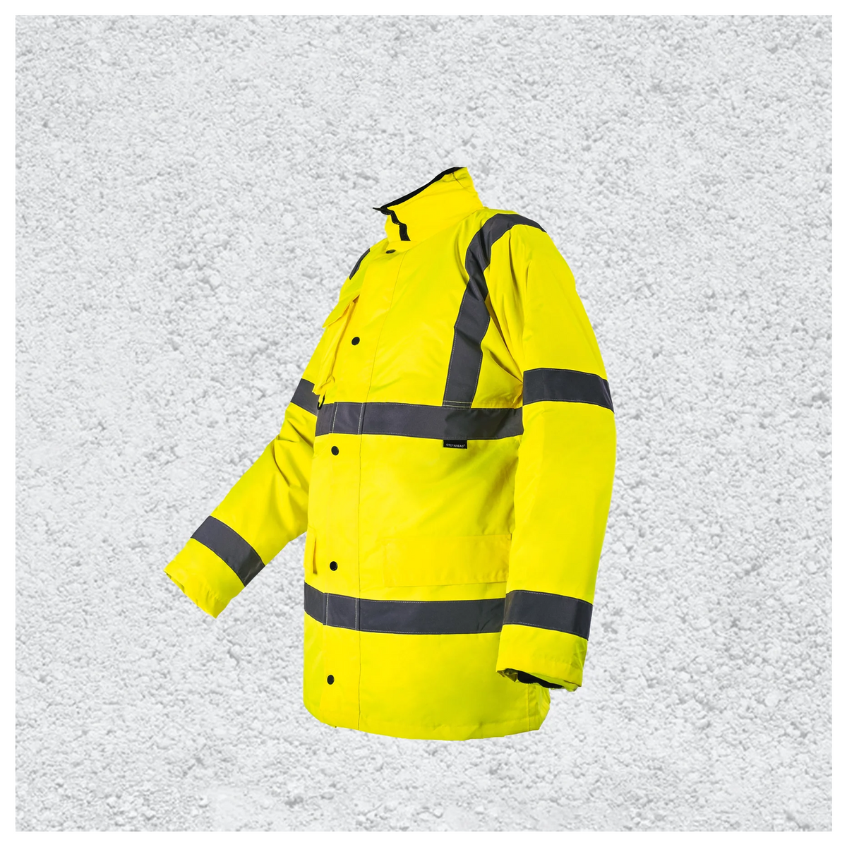 Custom Print Hi Vis Waterproof Parka Jacket – Yellow
