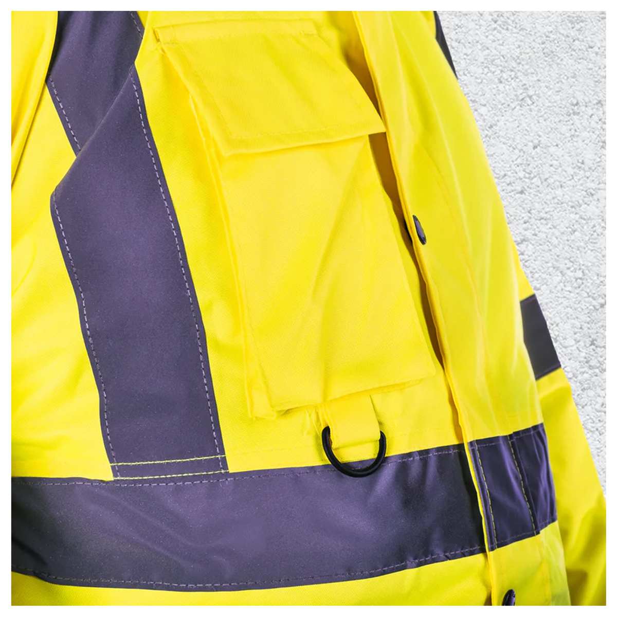 Custom Print Hi Vis Waterproof Parka Jacket – Yellow
