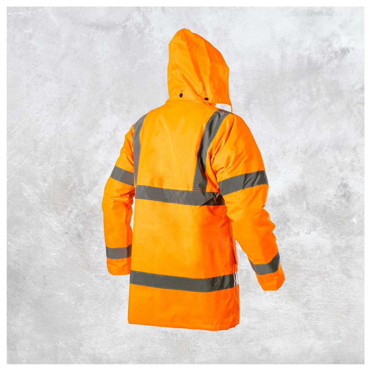 Custom Print Hi Vis Waterproof Parka Jacket – Orange
