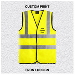Custom Print Hi Vis Safety Vest – Yellow