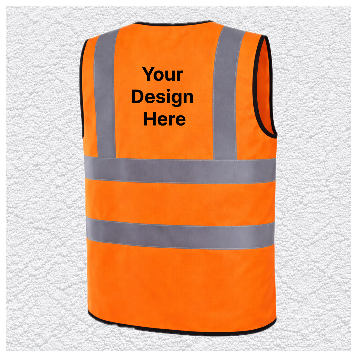 Custom Print Hi Vis Safety Vest – Orange