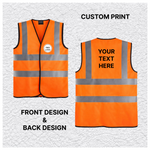 20 X Custom Print Hi Vis Safety Vest