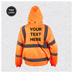 5 X Custom Print Hi-Vis Waterproof Bomber Jacket