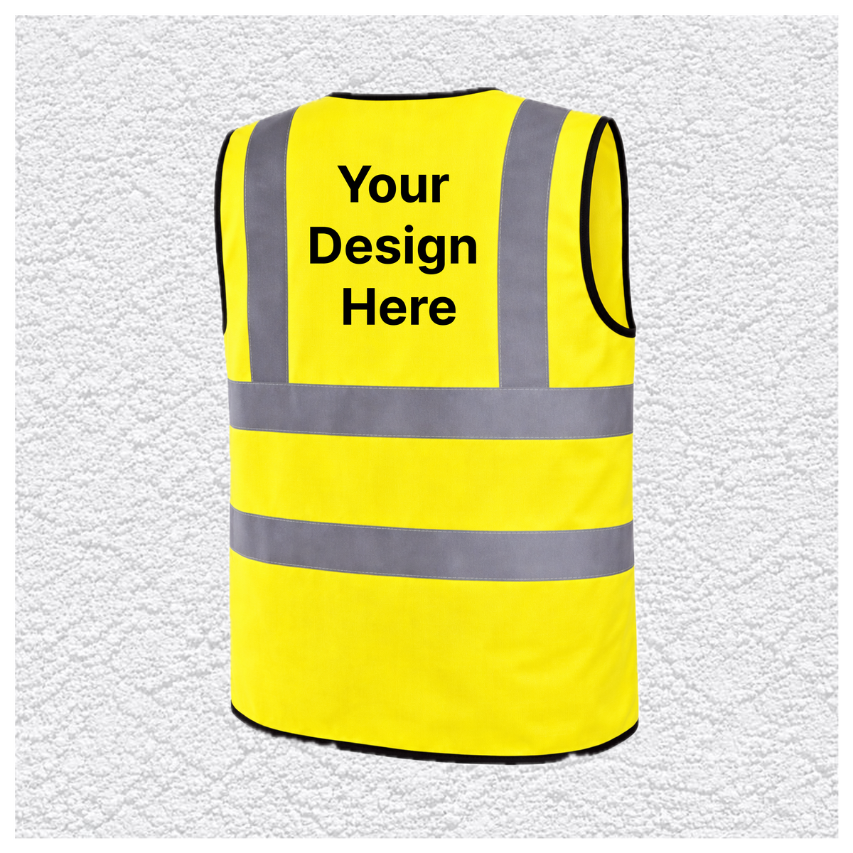 Custom Print Hi Vis Safety Vest – Yellow