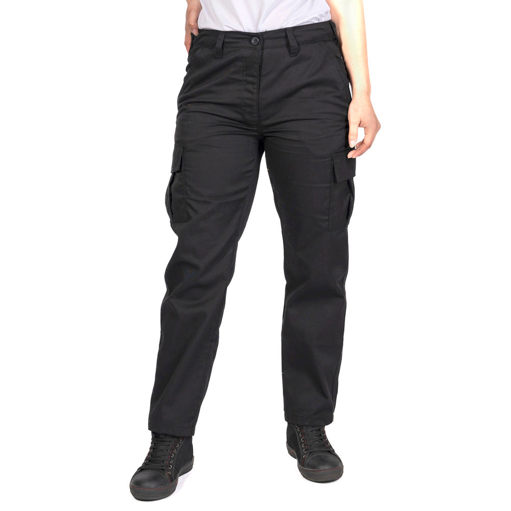 Lee Cooper LCLPNT241 Ladies Black Cargo Trousers – Lightweight, Durable & Work-Ready