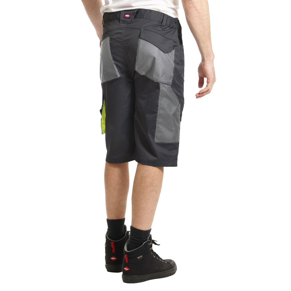 Lee Cooper LCSHO811 Stretch Cargo Work Shorts – Hi-Vis Trim & Multi-Pocket Utility