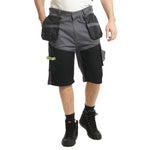 Lee Cooper LCSHO812 Stretch Holster Cargo Shorts – Hi-Vis Trim, Multi-Pocket Utility