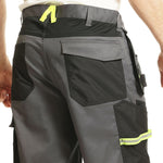 Lee Cooper LCSHO812 Stretch Holster Cargo Shorts – Hi-Vis Trim, Multi-Pocket Utility