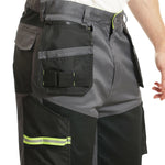 Lee Cooper LCSHO812 Stretch Holster Cargo Shorts – Hi-Vis Trim, Multi-Pocket Utility