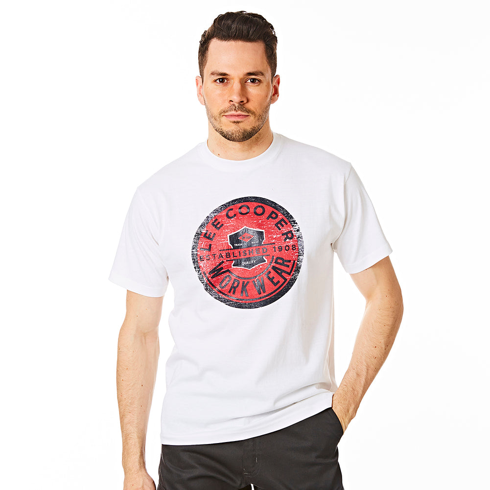 Lee Cooper Workwear LCTS300 Large Graphic Print T-Shirt