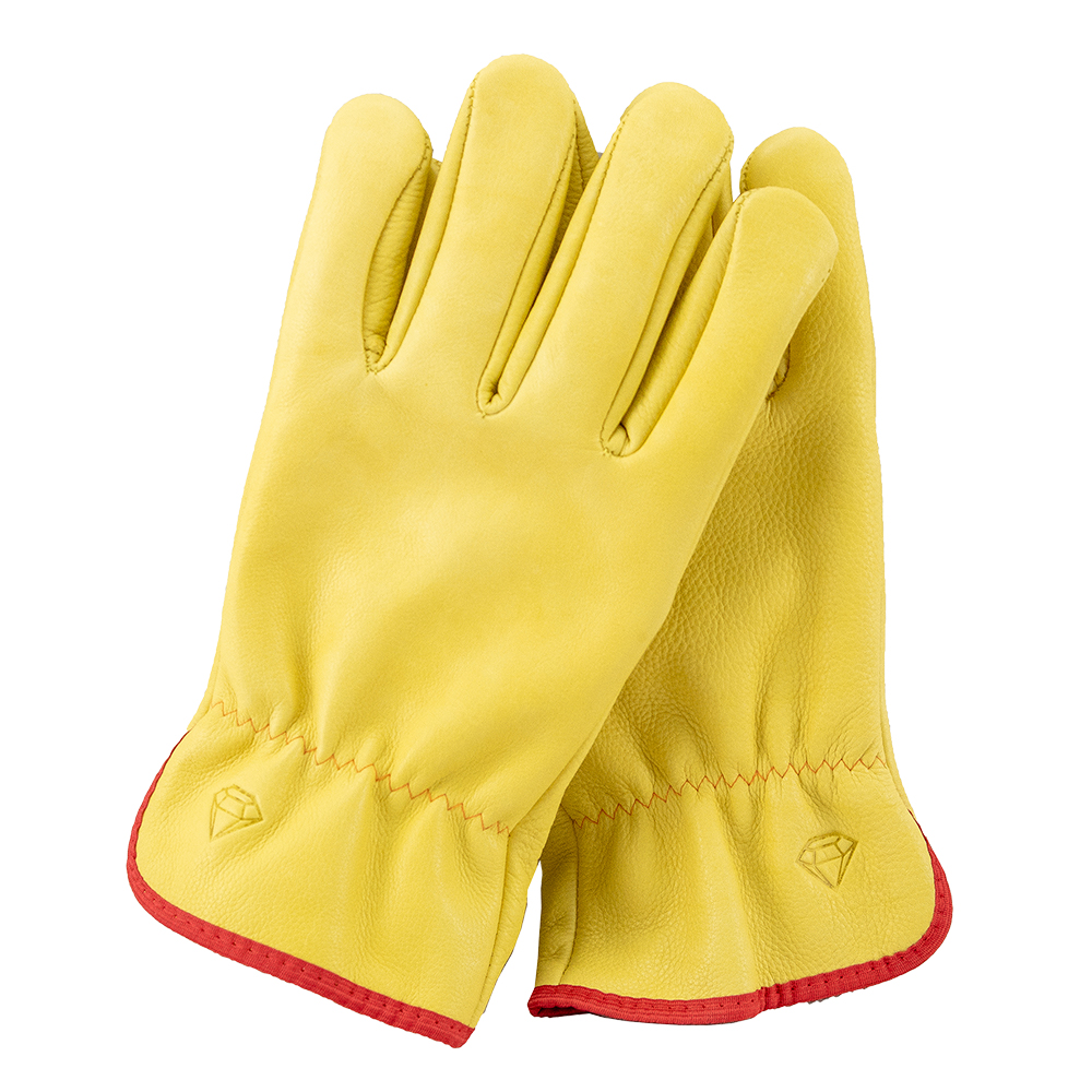 Unbreakable U510 Yellow Cow Grain Lined Drivers Glove | Premium Leather & Fleece Lined