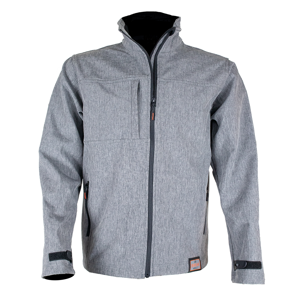 Unbreakable Burghley Soft Shell Jacket – Waterproof, Windproof & Breathable Workwear | Black & Grey | U405 & U406