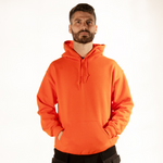 Unbreakable U311 Langton Heavyweight Fleece Hoodie – Orange Lined Workwear Hoodie